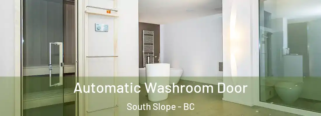 Automatic Washroom Door South Slope - BC