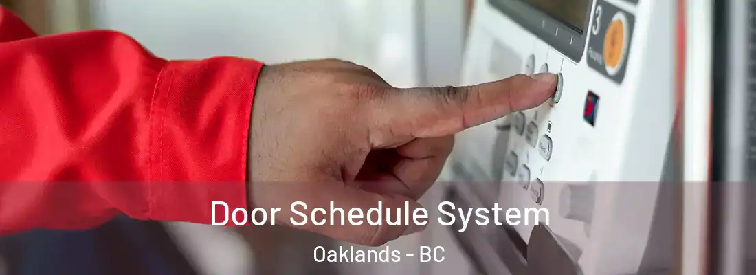  Door Schedule System Oaklands - BC