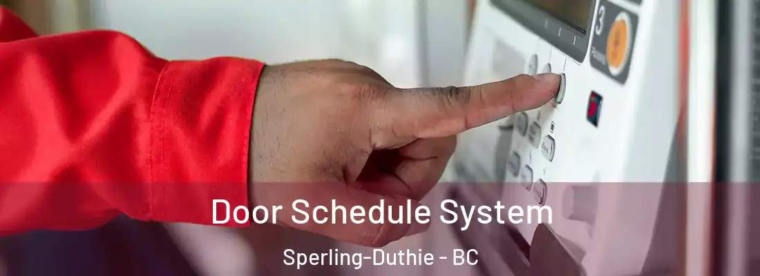  Door Schedule System Sperling-Duthie - BC