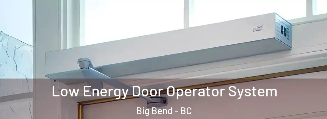  Low Energy Door Operator System Big Bend - BC
