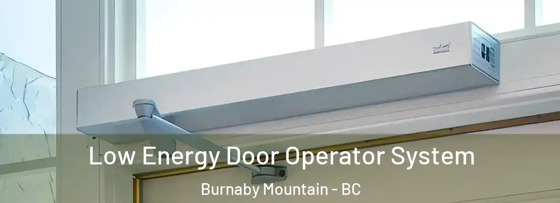  Low Energy Door Operator System Burnaby Mountain - BC