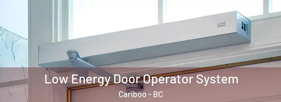  Low Energy Door Operator System Cariboo - BC
