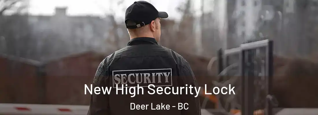  New High Security Lock Deer Lake - BC