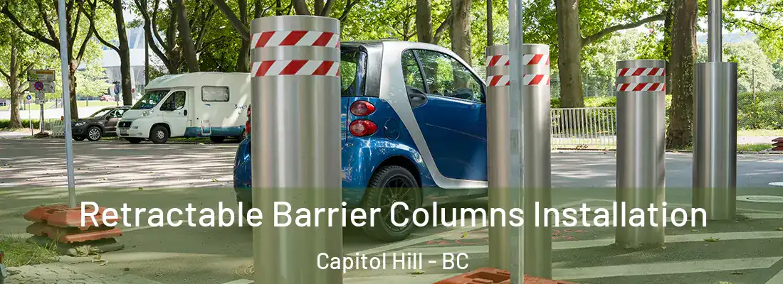  Retractable Barrier Columns Installation Capitol Hill - BC