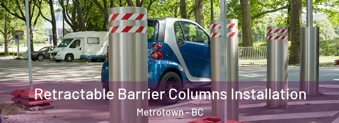  Retractable Barrier Columns Installation Metrotown - BC