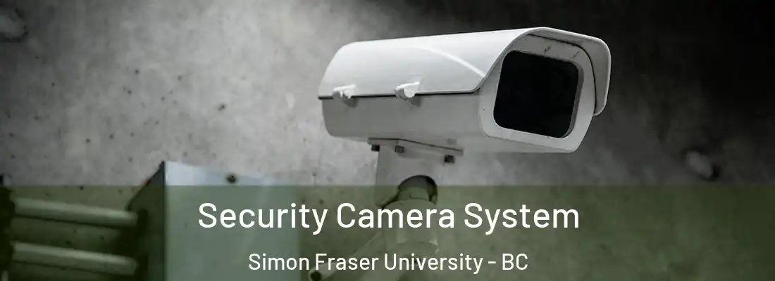  Security Camera System Simon Fraser University - BC